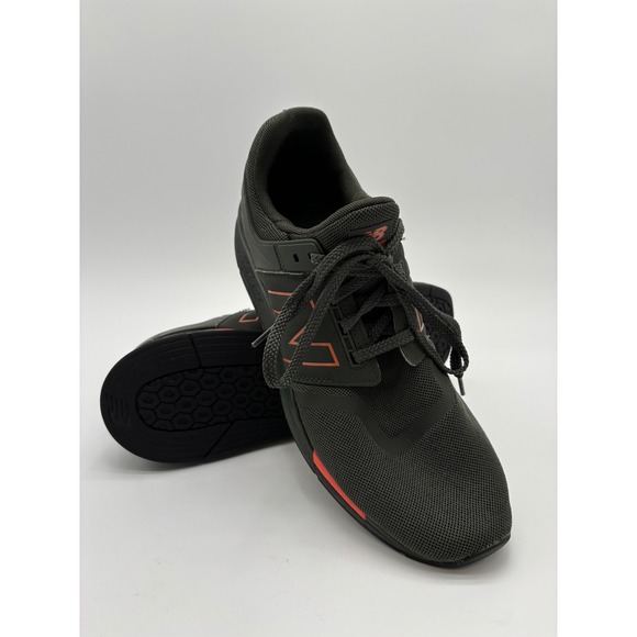 New Balance Other - New Balance 247 Mens 11.5 Dark Green Orange Mesh Lifestyle Sneakers MS247TOB